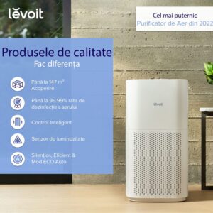  Purificator de Aer Smart Levoit Core 600S Wi-Fi Recomandari Utile